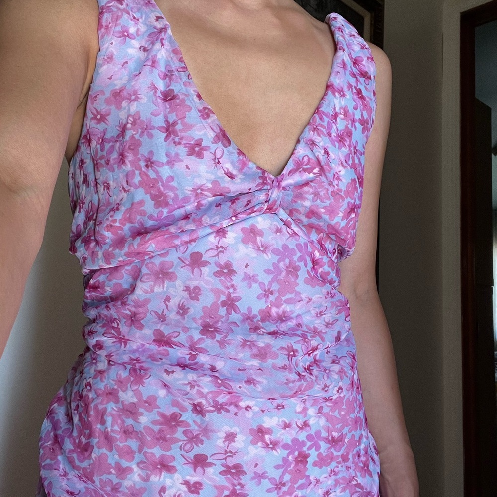 Vintage y2k periwinkle and lavender dress